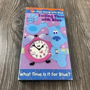 Blue's Clues Telling Time With Blue VHS 2002 Nick Jr Nickelodeon